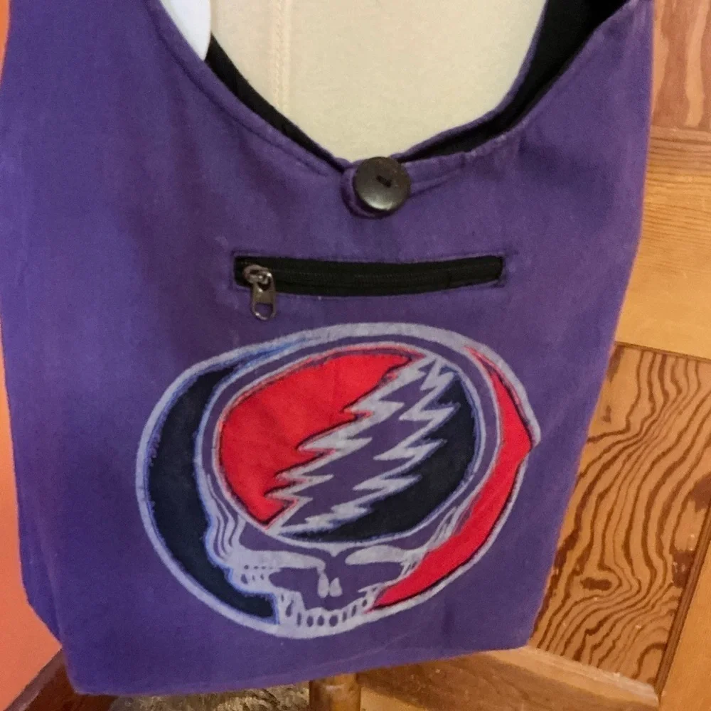 NWT Grateful Dead Purple Steal Your Face Crossbody Bag